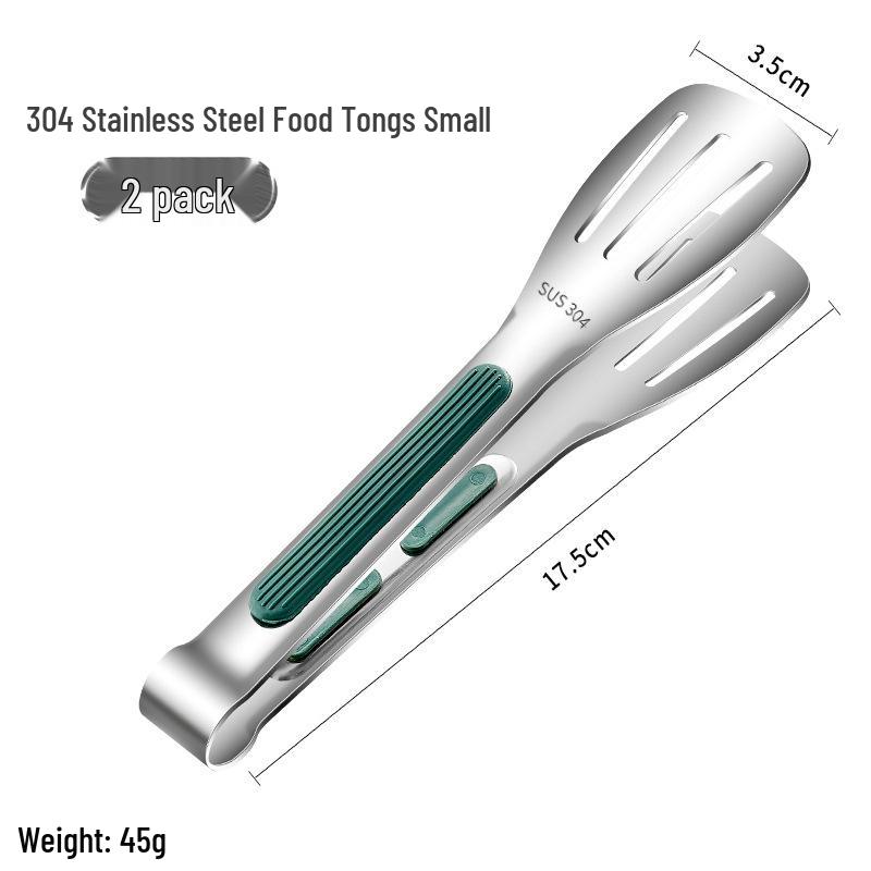 304 Edelstahl Küchenzange für Steak, Pfannkuchen, BBQ, Backen und Gemüse