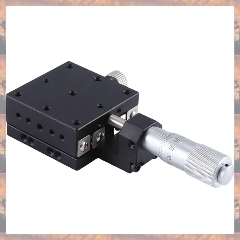 2025 Trend X Axis 40X40mm Knob Micrometer Sliding Stage Guide Rail Type Platform Manual Displacement Sliding Table Easy Install
