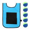 Verdant Touch Kid Throwing Game Children's Dodgeball Tag Stickness Vest Outdoor Throwing Target Game with Balls for Kids, Blue