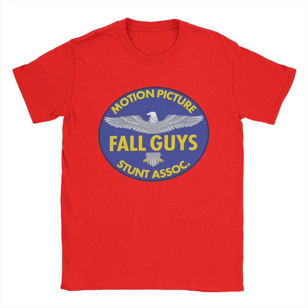 Men T-Shirt Fall Guy Stunt Association Funny Pure Cotton Tee Shirt Short Sleeve T Shirt Round Collar Clothing Plus Size