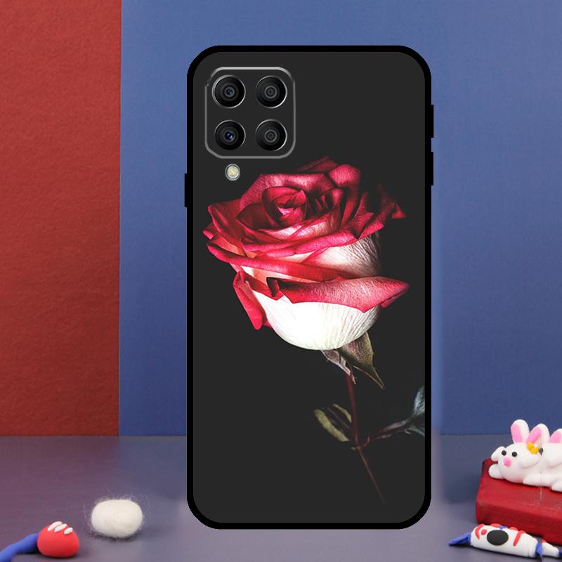 Red Rose Flower For Samsung Galaxy M33 M13 M23 M53 M15 M55 M31 M51 M14 M34 M54 M20 M30s M32 M52 Phone Case