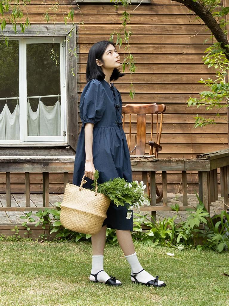 Vincent Navy Make Your Ribbon Dress_Navy