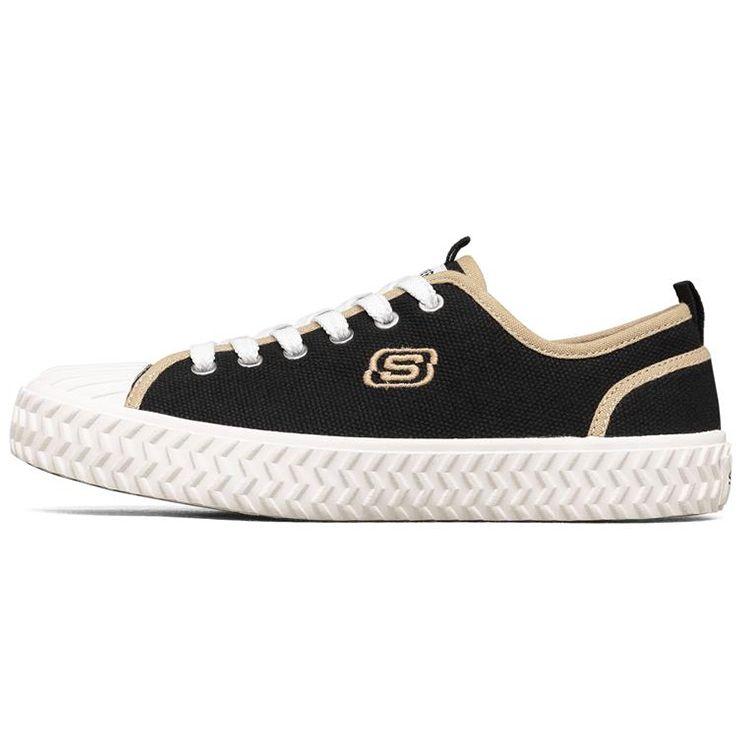 Skechers Street Trax Versatile Casual Low-Top Canvas Shoes Women sneakers Black 155382-BLK 43