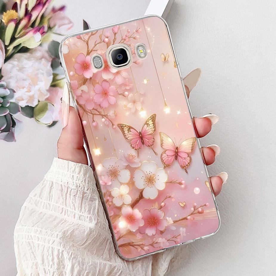 For Samsung Galaxy J5 2016 Case SM-J510F New Luxury Painted Cover Soft Silicone Phone Case For Samsung J3 J5 J7 2016 Fundas Capa