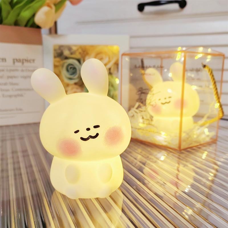 Cute Animal Night Light For Kids Nursery Sleeping Lamp Touch Control Night Light For Breastfeeding Toddler Decor Christmas Gifts