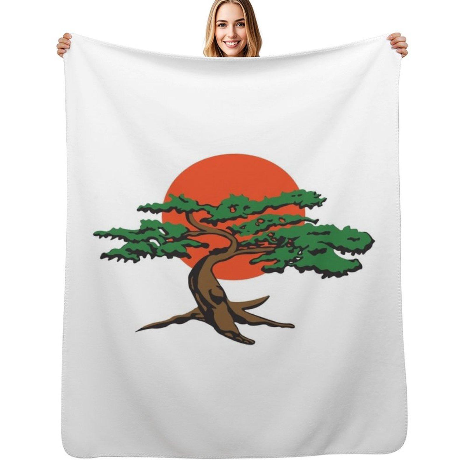 Miyagi Do Throw Blanket All Season Lightweight Soft Blanket for Bed Size: 75*100cm, Weight: 230 GSM