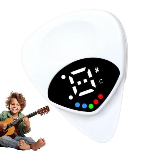 

Clip-on Guitar Tuner for Acoustic/Electric Guitar, Portable Acoustic Guitar Tuner with Guitar Pick, Professional Digital Electronic Tuner with LCD Dis