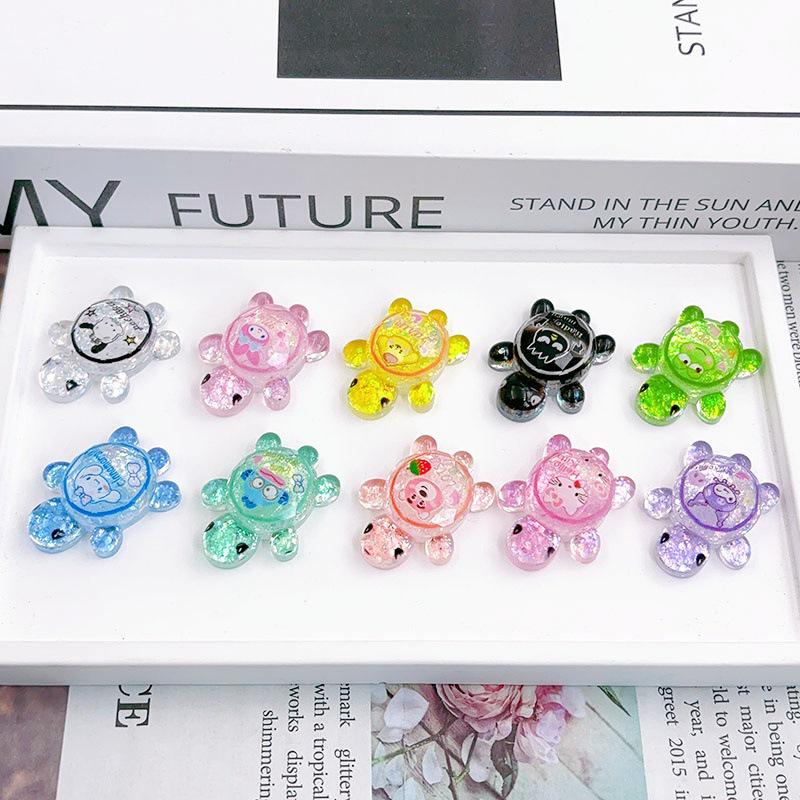 Flashing Resin Luminous Turtle Ornaments - Large & Small DIY Accessories