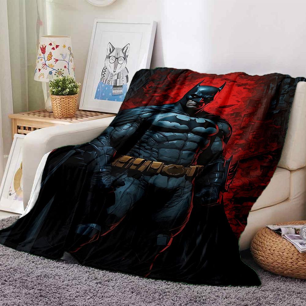 

1pc Batman noinput Gotham Flannel Blanket Soft Warm Throw for Home, Office, Travel, All-Season Cozy Bedding GiftL1047 80cmx120cm(31inx47in)