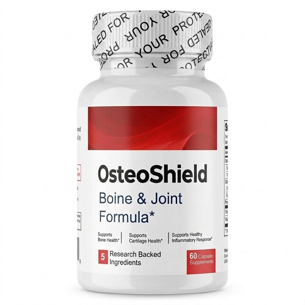 OsteoShield 5-in-1 Knochen- & Gelenkformel – mit Vitamin D3, K2, PEA & Typ-II-Kollagen, 60 Kapseln 1pack