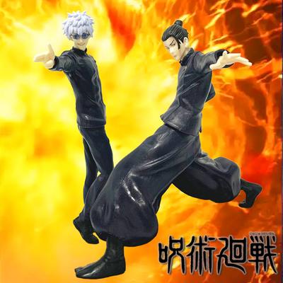 18CM Anime Jujutsu Kaisen Gojo Satoru Figure Standing Posture The Strongest Two Toys Gift Collection Decoration Ornaments PVC