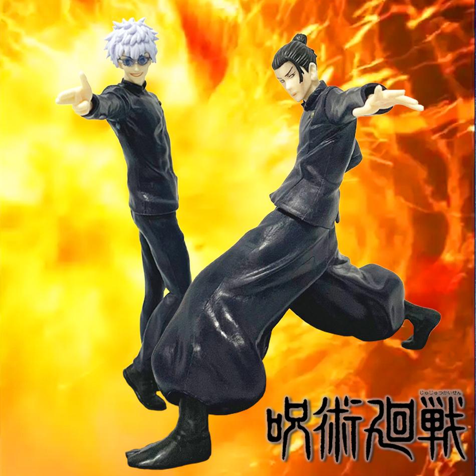 18CM Anime Jujutsu Kaisen Gojo Satoru Figure Standing Posture The Strongest Two Toys Gift Collection Decoration Ornaments PVC
