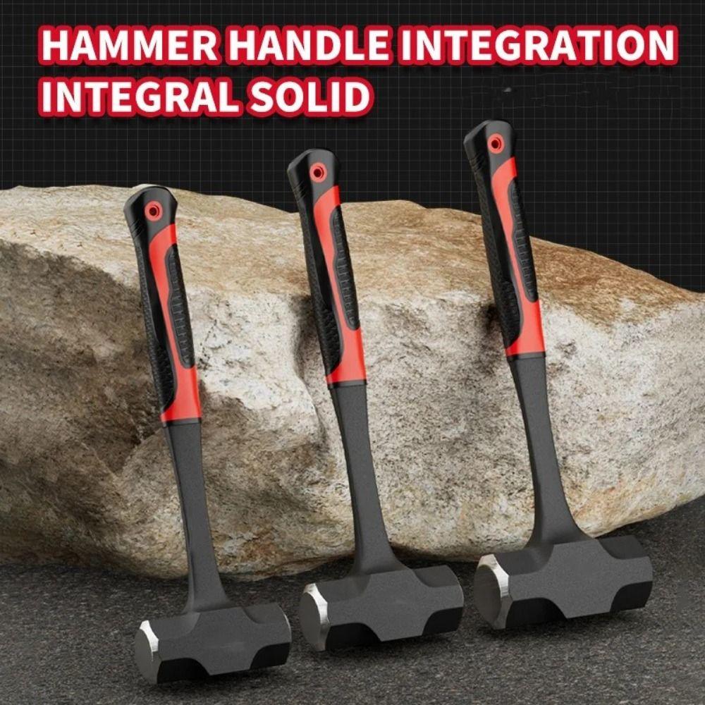 High-carbon Steel Solid Hammer Heavy-Duty Wall Smashing Sledgehammer Octagonal Hammer  Hand Tools
