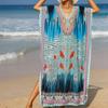 Women's Dress, Colorful Floral Prints, Vacation Loose Robe, Bikini, Sun-protective Smock