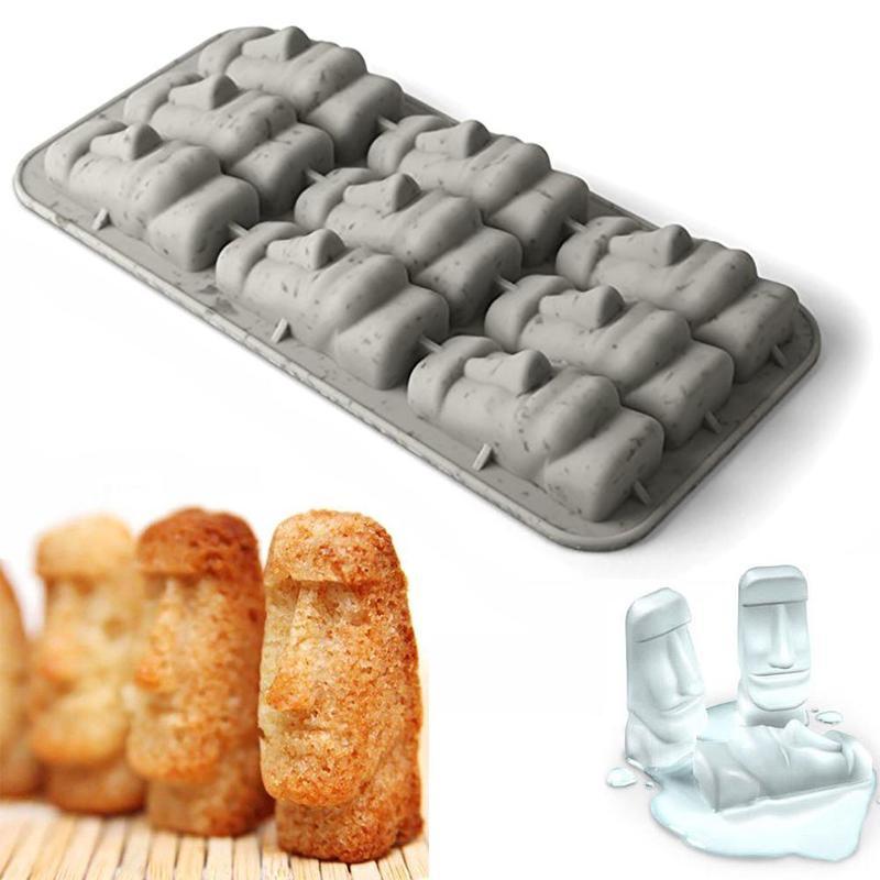 Silicone Mold Statues Kitchen Mold Tools Cookie Cutter Ice Molds Christmas Ice Trays