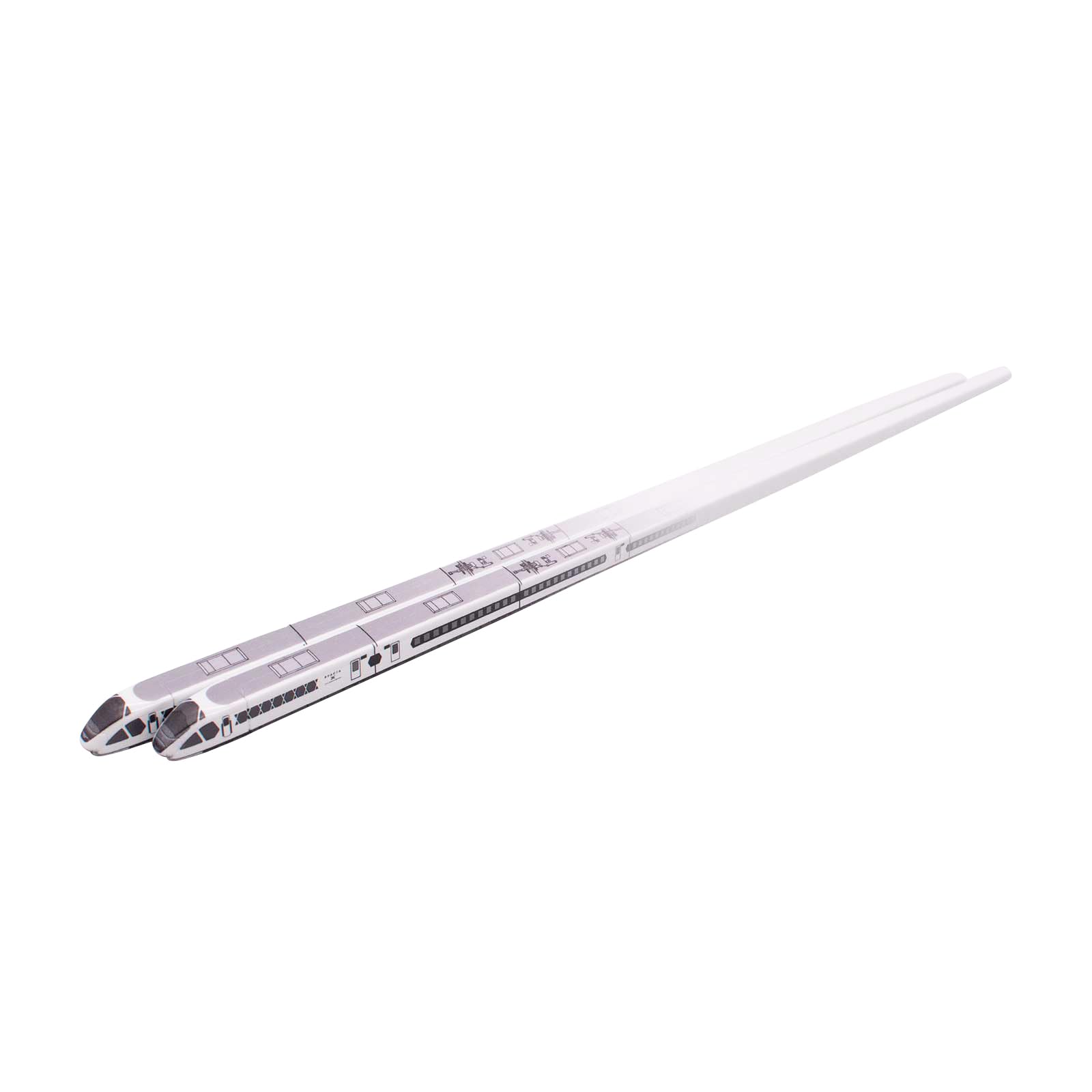 Daiwa Toy Loco Tobu Railway Spacia Made in Hashi-Tetsu Chopsticks, X, Japan, L-140 серый