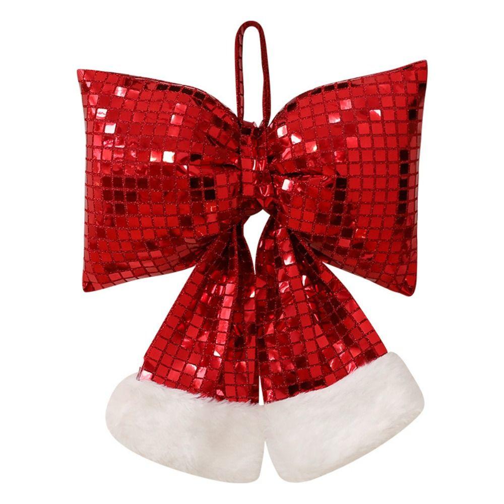 Creative Design Christmas Sequin Bow Bow Pendant Christmas Tree Ornament  Christmas Tree Decor