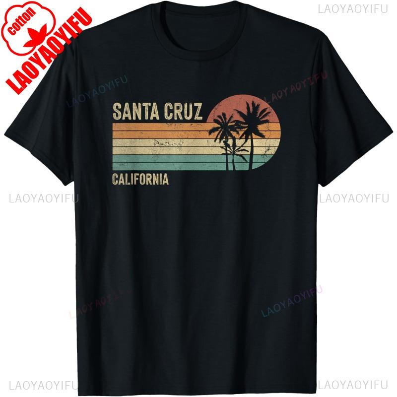 

Santa Cruz California Sunset 70s 80s 90s Vintage T-Shirt Casual Fashion Short Sleeve Man Tshirt Harajuku Hip Hop Women T Shirt M