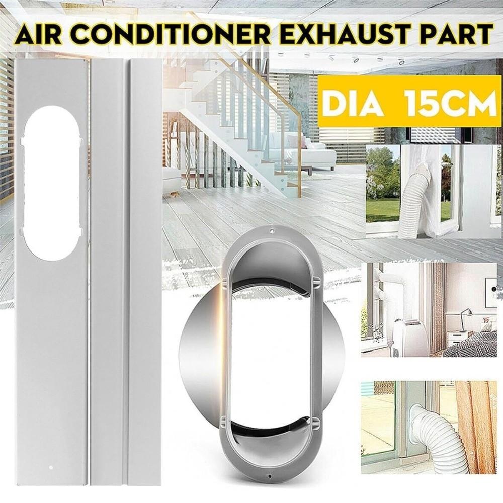 Retractable Air Conditioner Window Vent Kit AC Wind Block Seal Plate Home Sliding Window