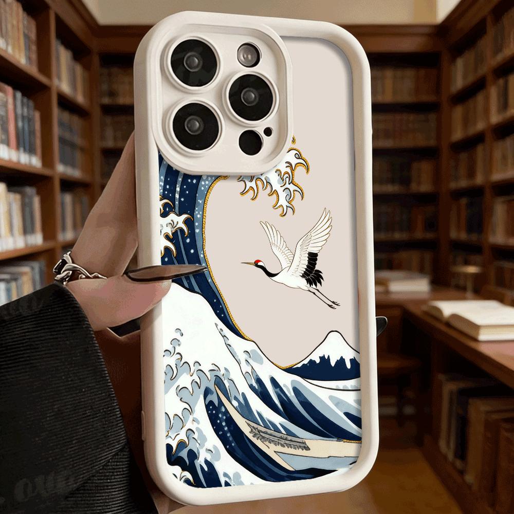 Red-Crowned Crane Shockproof Soft Phone Case For Xiaomi Redmi Note 15 14 13 12 11 10 9 8 Pro Anti-Slip Anti-Fall Cover