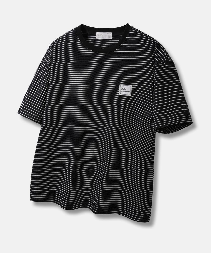 BAKKEN [Women] Striped Short Sleeve T-Shirt Bk3958 (2 Colors)