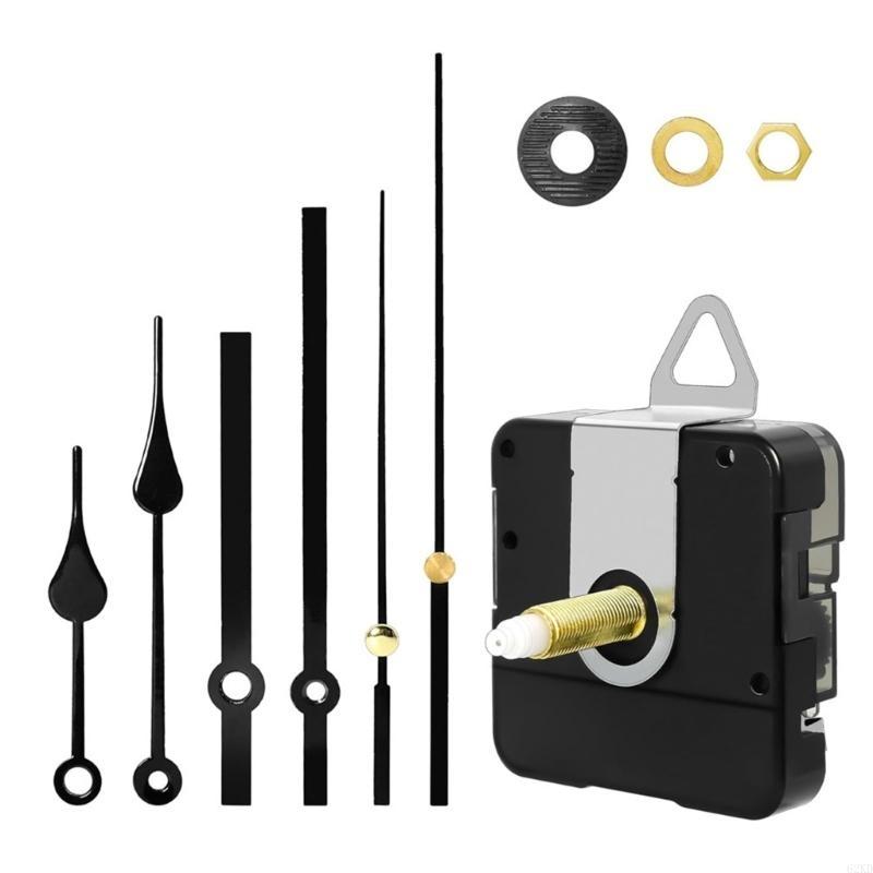 62KD Battery Operated Quiet Wall Clock Mechanism Motor Replacement with Long Spindle for Clock Repair Clock Movement Kits