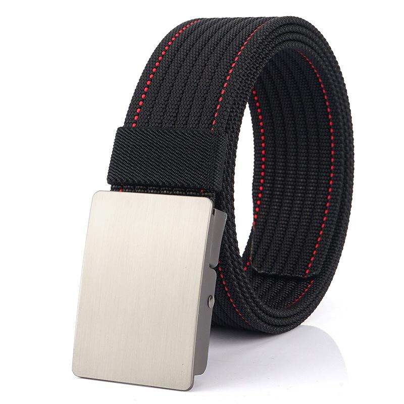 Men's Versatile Canvas Belt - Quick-Drying, Breathable Nylon, Ideal for Casual and Jeans Styles