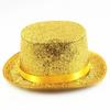 Fashionable Wide Brim Jazz Hat Magician Costume Solid Color Top Hat Headwear Multicolor Magician Top Hat Holiday