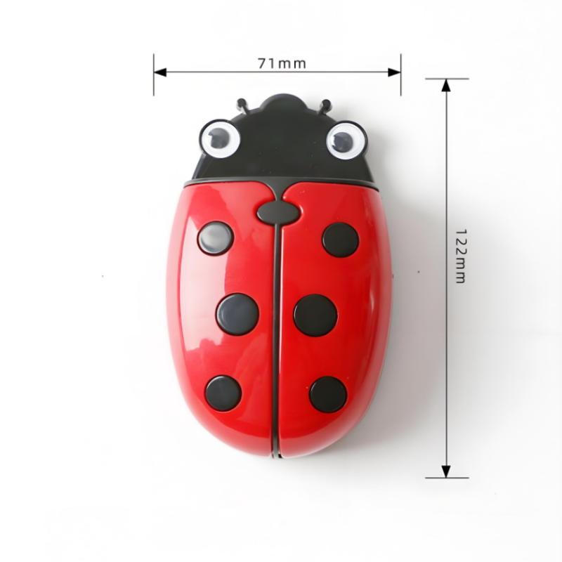 Cute Ladybug Fridge Magnetic Storage Box Eraser Whiteboard Pen Organizer Save Space Magnet Kitchen Container Holder