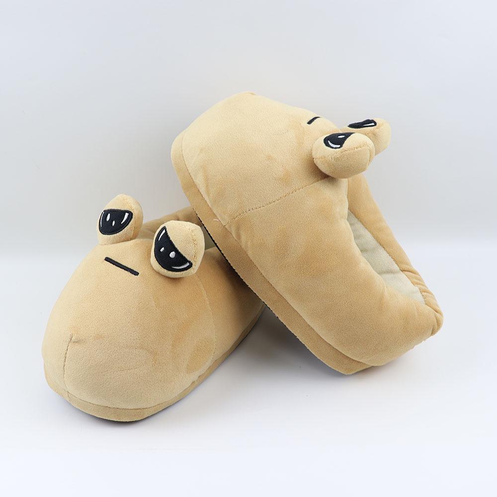 Popular My Pet Alien Snail & Dazed Siamese Cat Plush Home Slippers