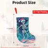 Christmas Decoration Fireplace Hanging Stocking Winter Christmas, Skeleton Dancing, Christmas Tree (4) 2D Flat Pattern C