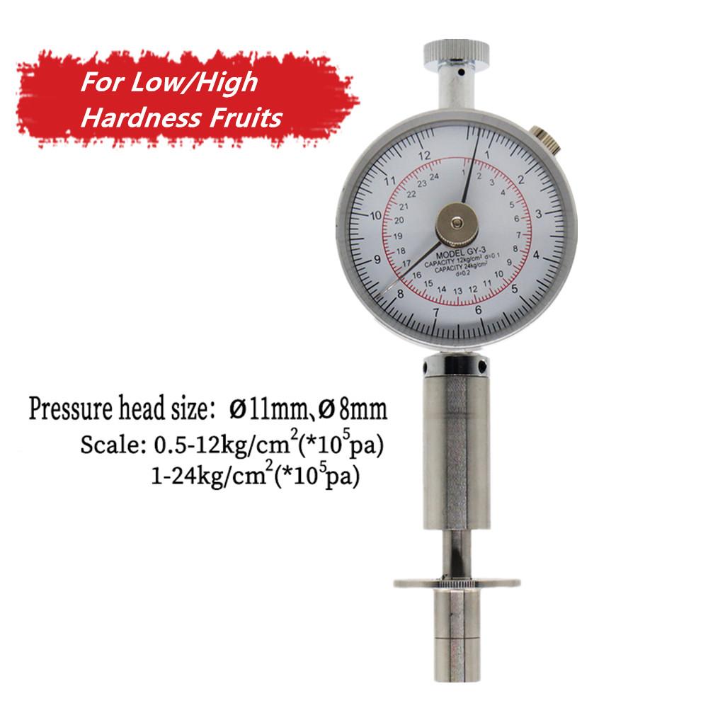 

GY-1/2/3 Pointer Fruit Hardness Tester Fruit Penetrometer Oranges Apples Pears Grapes GY-3 Fruit Sclerometer Testing