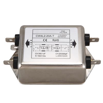 New Power Filter CW4L2-20A- Single Phase AC 115V / 250V 20A 50/60HZ