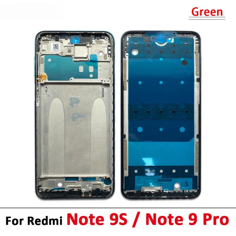 Front Housing Middle Frame LCD Frame Screen Bezel Cover Holder Replacement Parts For Redmi Note 7 8 Pro 9S 9 Pro