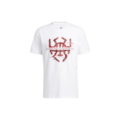Basketball Series Spida Logo Print Sports Short Sleeve T-Shirt Men Tops White HG4418