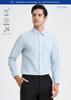 Enlision Business Dress Long Regular Shape Easy ZL0002 L Men's Shirt, Wrinkle-Resistant - Blue, Formal, Sleeve, Fit, Memory, Care,