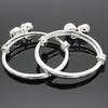 Bracelet Embossing Design Adjustable Jewelry Bell Pendant Baby Bangle for Toddler