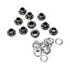 10x Grommets Eyelets Grommet Kit 6mm Inner Diameter Metal Eyelets for Bead Cores Bags DIY Craft Projects Leather Belts Shoes