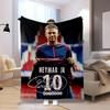 Santos FC Brazilian football player striker Neymar da Silva Santos Júnior blanket portable four season home bed office travel break warm blanket H1