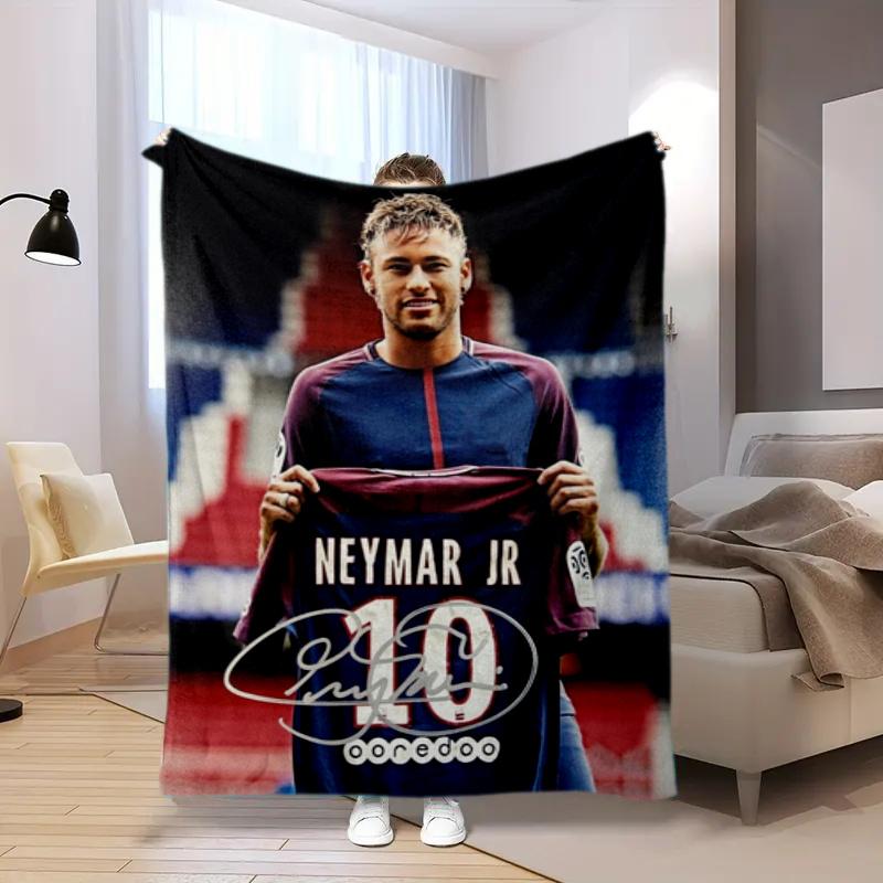 Santos FC Brazilian football player striker Neymar da Silva Santos Júnior blanket portable four season home bed office travel break warm blanket H1