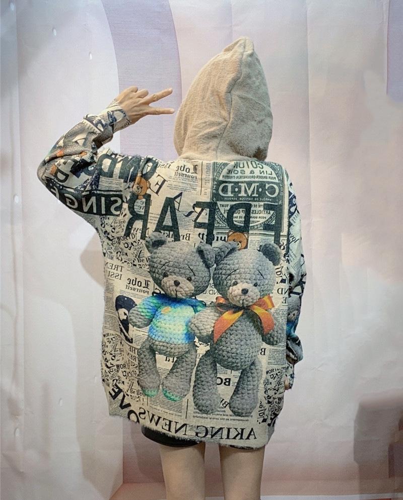 European Designer Rhinestone Hoodie Sweater - Spring 2026 Edition