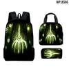 Hip Hop Beliebt Seltsam Lustig Zoonomaly 3D Gedruckt 3 Stück/Set Schüler Rucksäcke Laptop Tagesrucksack Rucksack Brottasche Federmäppchen