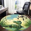 1pc Alligator Pond Chair Carpet for Office  Machine Washable Rug for Office,  Good Gift for Family or Friends yy251225180