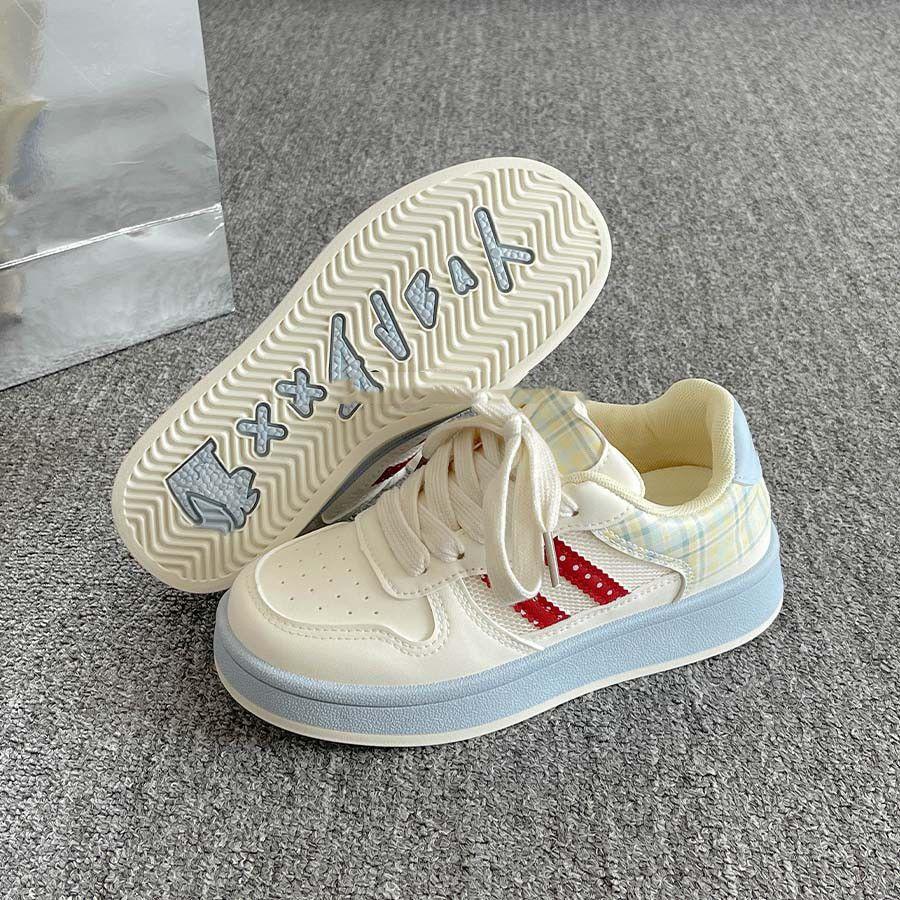Summer mesh breathable board shoes women's new platform white shoes versatile niche bread shoes sweet