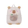 Schoolbag New Kapibara Foreign Girl Large Capacity Backpack Cute Capybara Cartoon Casual Student Plush Bag