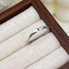 Yousheng Women Ring Simple Style Bright Luster Geometric Smooth Polished Adjustable Decorative Gift Alphabet A-Z Letters Initial Name Finger Ring