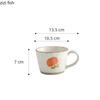 Ceramic Mug Creative Hand-painted Coarse Pottery Coffee Mug Office Afternoon Tea Milk Cup Juice Cup Water Cup Household Goods