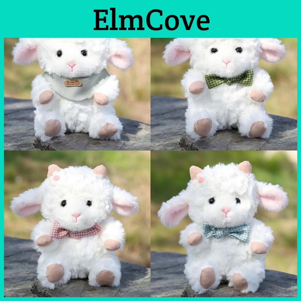 Plush Sheep Doll With Bow Tie For Kids Gift And Sleep Companion
