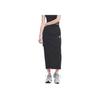 New MLB Casual Long Skirt Women's Black 3FSKB0253-50BKS