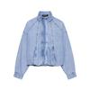 Estate 2026 nuovo abbigliamento donna transfrontaliero europeo e americano giubbotto bomber in denim con colletto alla coreana w085 380753